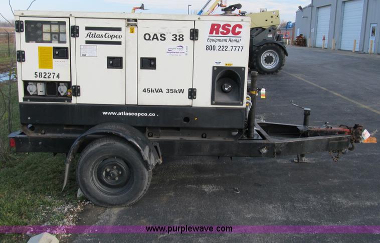 image for item B2564 2005 Atlas Copco QAS38 portable generator