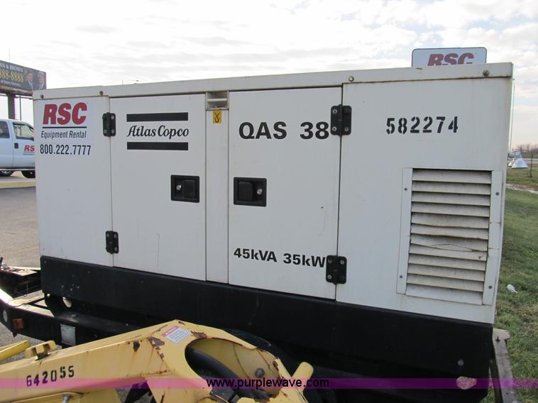 image for item B2564 2005 Atlas Copco QAS38 portable generator