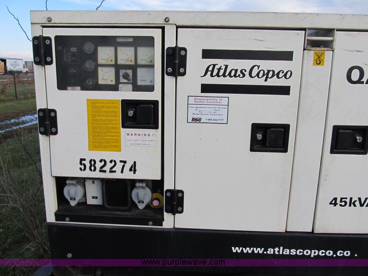 image for item B2564 2005 Atlas Copco QAS38 portable generator