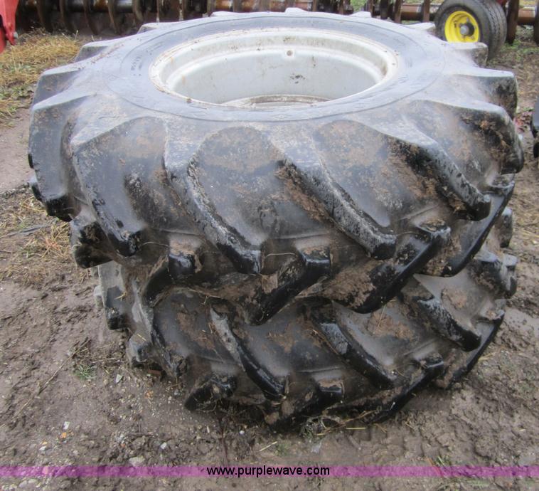 image for item A5681 (2) Goodyear 18.4-26 tires with wheels