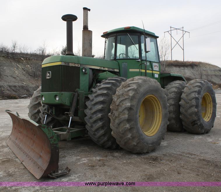 image for item A6583 1980 John Deere 8640 4WD tractor with blade
