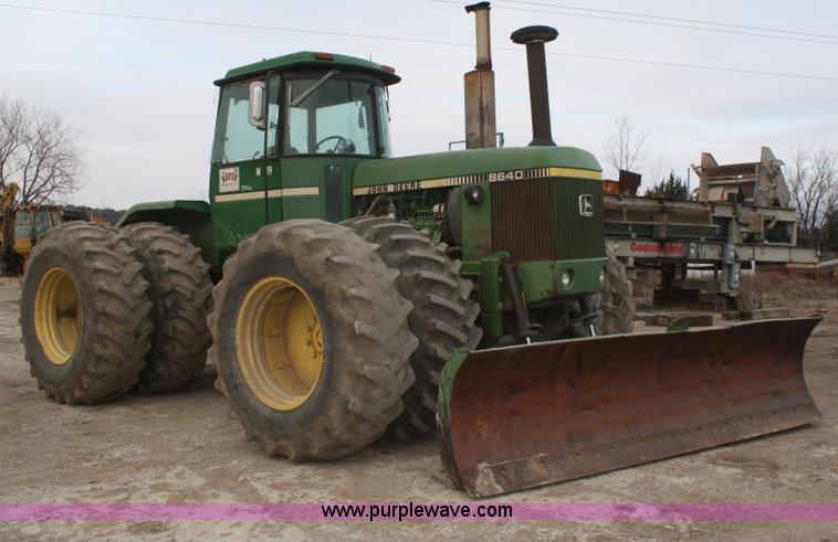 image for item A6583 1980 John Deere 8640 4WD tractor with blade
