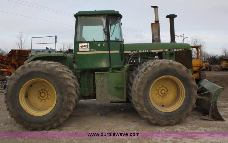 image for item A6583 1980 John Deere 8640 4WD tractor with blade