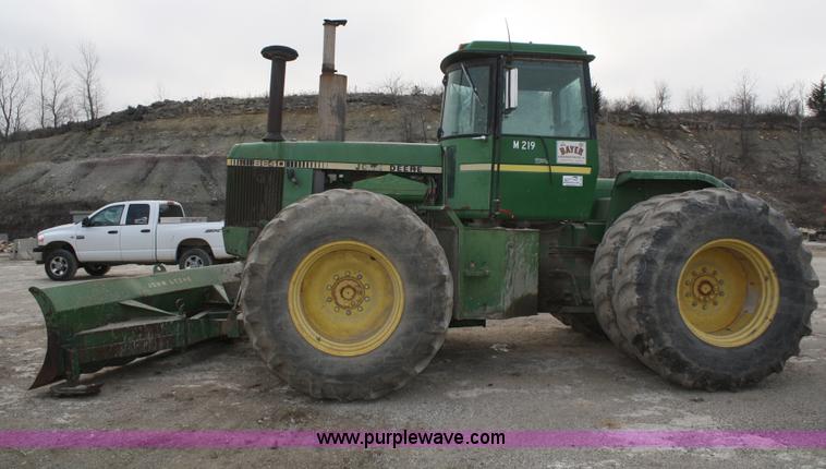 image for item A6583 1980 John Deere 8640 4WD tractor with blade