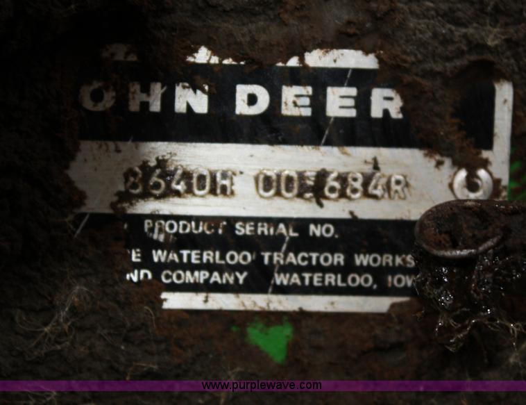 image for item A6583 1980 John Deere 8640 4WD tractor with blade