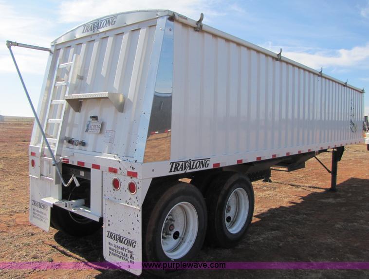 image for item B2145 2011 Travalong 34' dual hopper grain trailer