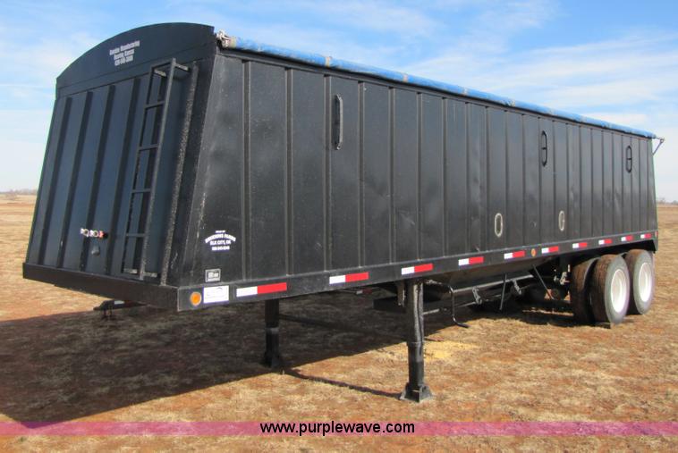 image for item B2146 2010 Genuine 32' dual hopper grain trailer
