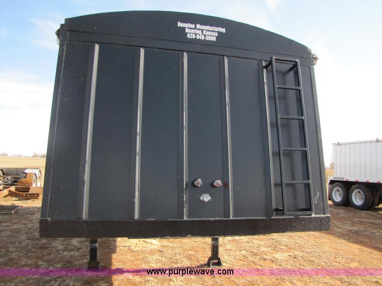 image for item B2146 2010 Genuine 32' dual hopper grain trailer