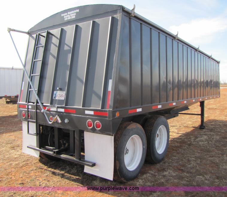 image for item B2146 2010 Genuine 32' dual hopper grain trailer