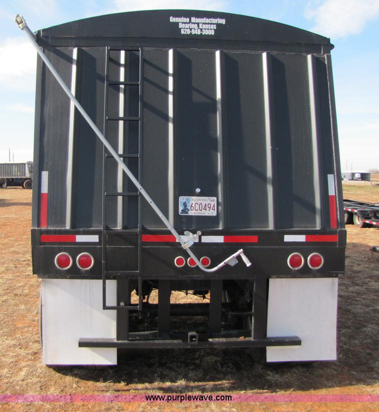 image for item B2146 2010 Genuine 32' dual hopper grain trailer