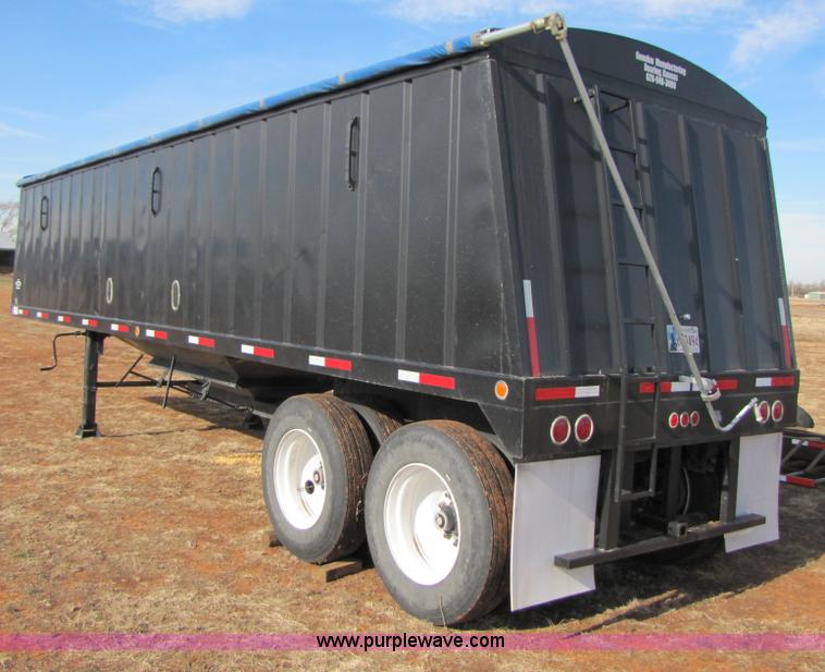 image for item B2146 2010 Genuine 32' dual hopper grain trailer