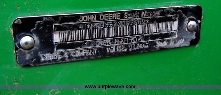 image for item B7038 John Deere 637 rock disk