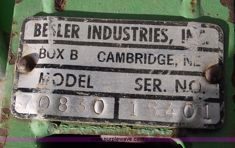 image for item C5898 2001 Besler 70830 20' rolling stalk chopper