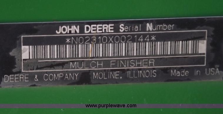 image for item C5899 2008 John Deere 2310 40' mulch finisher
