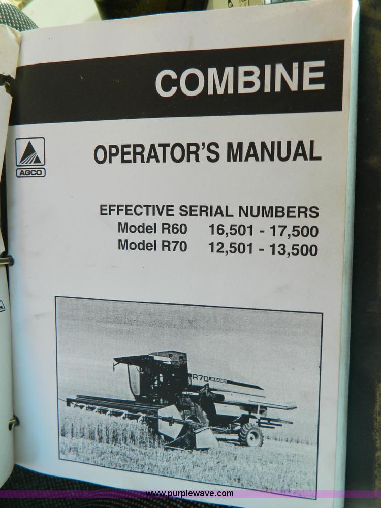 image for item D8653 1990 Gleaner R60 combine and 24' rigid platform