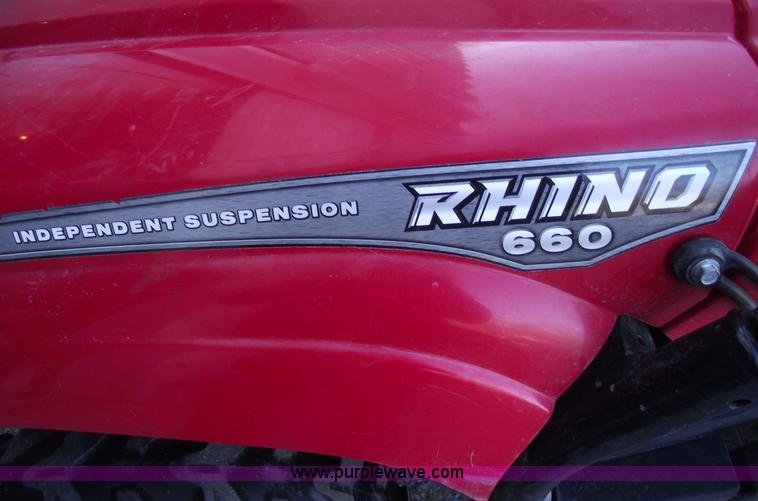 image for item A1656 2007 Yamaha Rhino 660