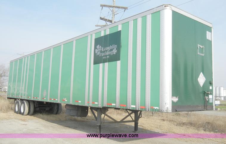 image for item A3371 1996 Wabash P-102CW 53' dry van trailer