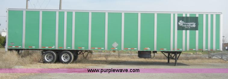 image for item A3371 1996 Wabash P-102CW 53' dry van trailer