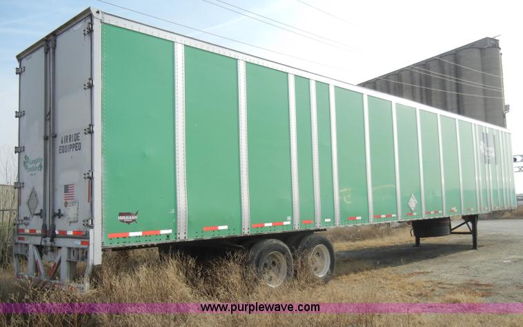 image for item A3371 1996 Wabash P-102CW 53' dry van trailer