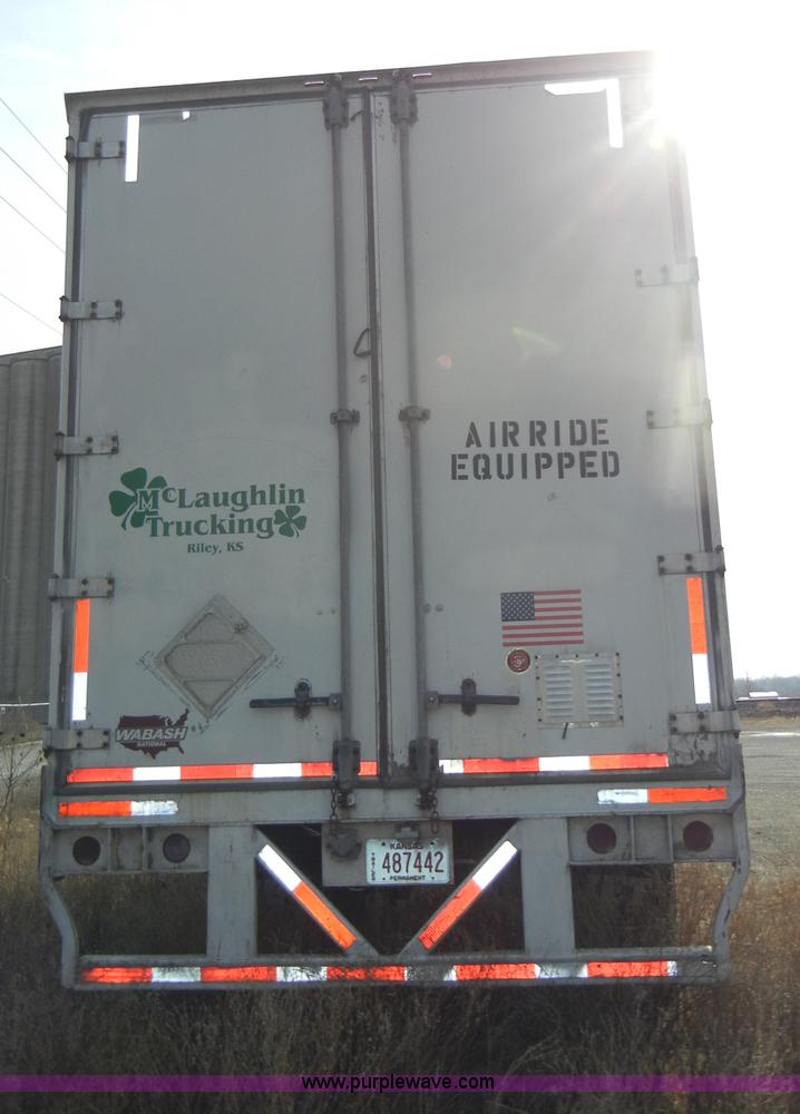 image for item A3371 1996 Wabash P-102CW 53' dry van trailer