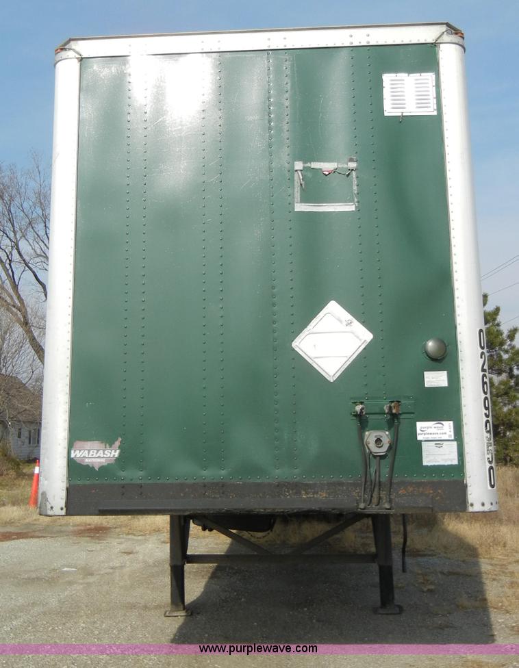 image for item A3371 1996 Wabash P-102CW 53' dry van trailer