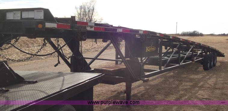 image for item B5077 2007 Kaufman W56 Wedge fifth wheel car hauler