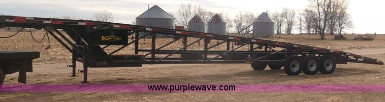 image for item B5077 2007 Kaufman W56 Wedge fifth wheel car hauler