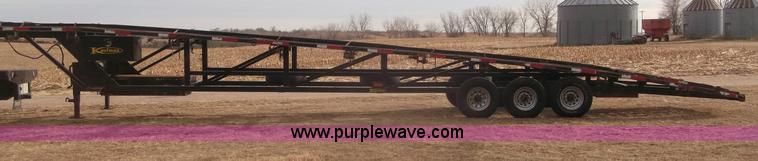 image for item B5077 2007 Kaufman W56 Wedge fifth wheel car hauler