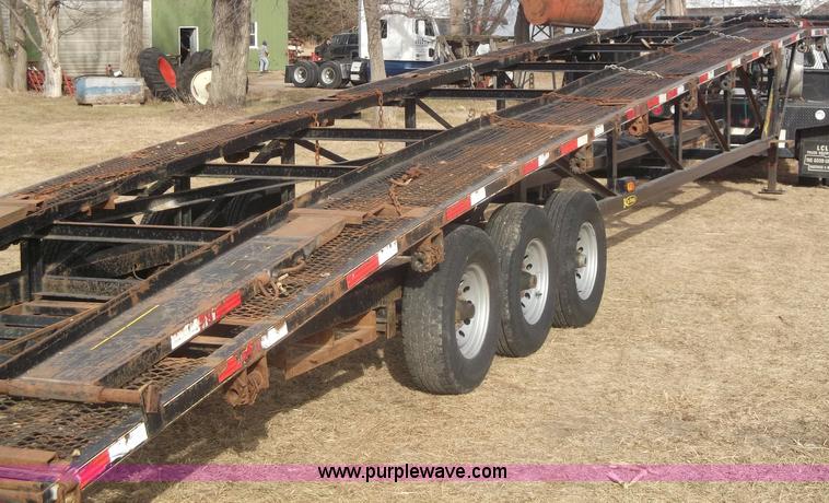 image for item B5077 2007 Kaufman W56 Wedge fifth wheel car hauler
