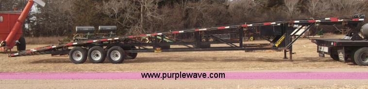 image for item B5077 2007 Kaufman W56 Wedge fifth wheel car hauler