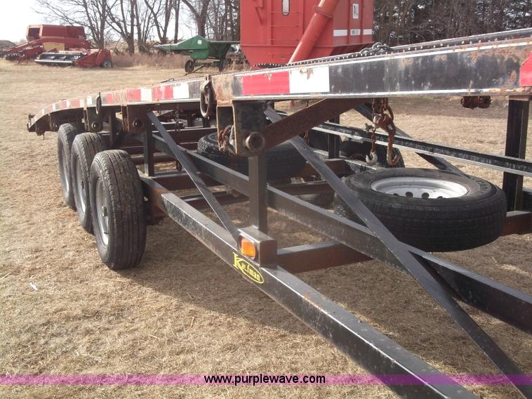 image for item B5077 2007 Kaufman W56 Wedge fifth wheel car hauler