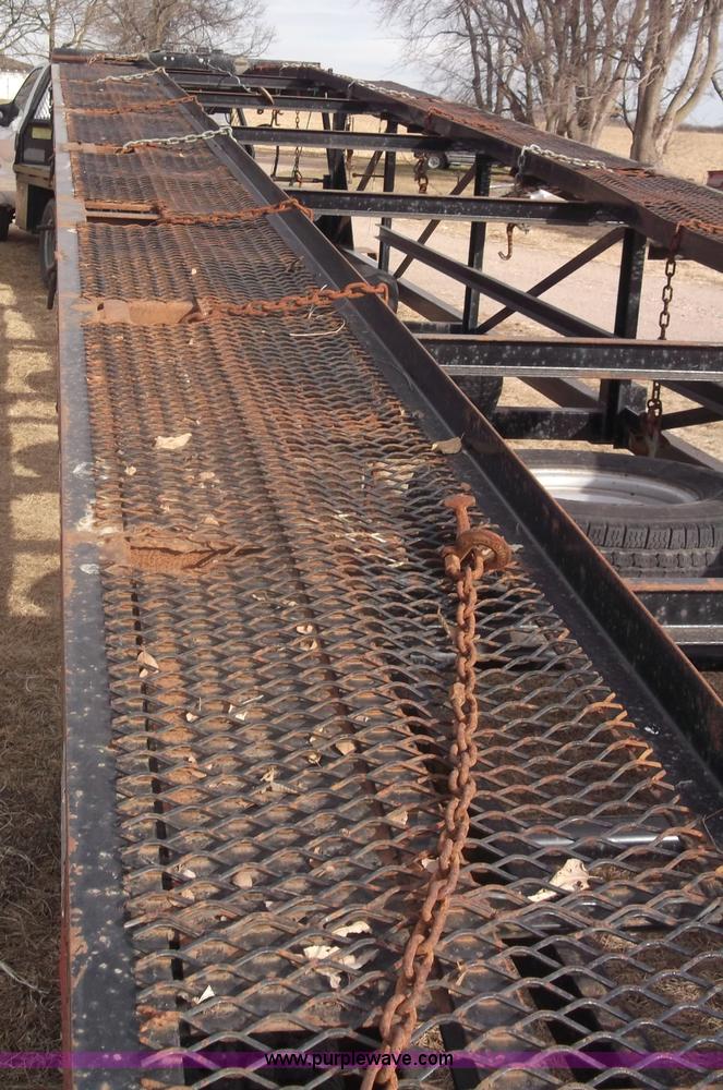 image for item B5077 2007 Kaufman W56 Wedge fifth wheel car hauler