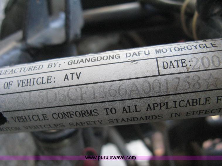 image for item B9528 2006 Baja 90cc ATV