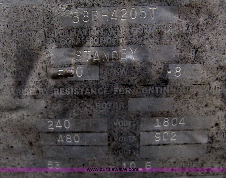 image for item B9639 Caterpillar 3412 generator set