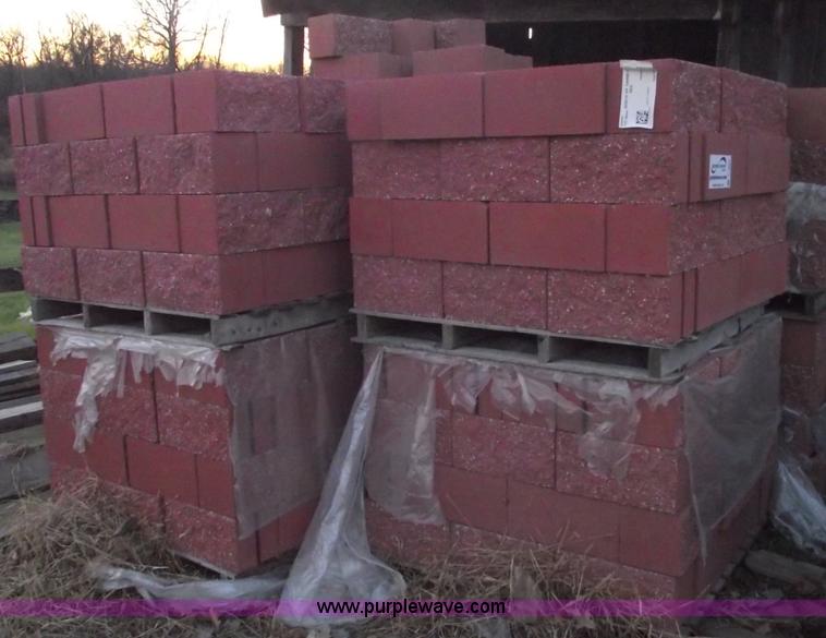 image for item C5907 (13) pallets of Garnet red blocks