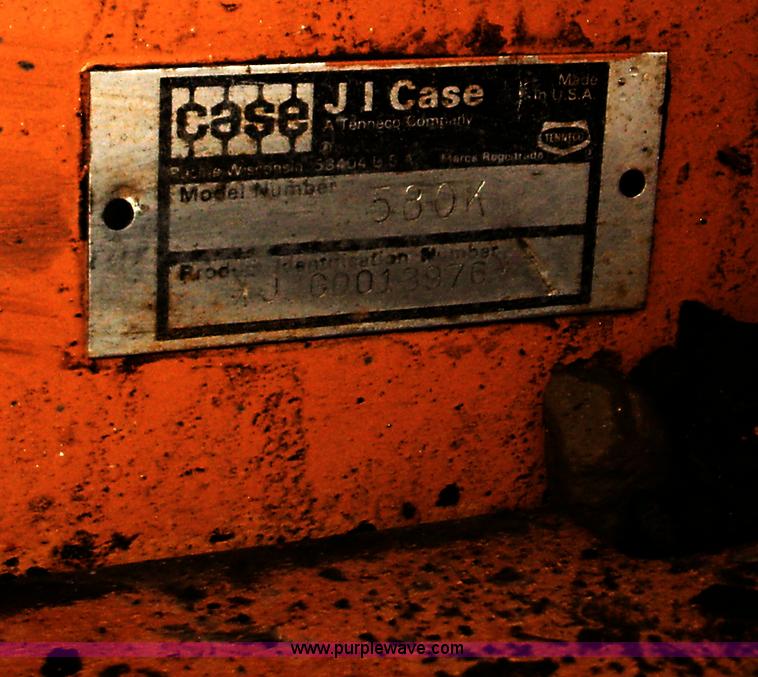 image for item A1685 1985 Case 580K backhoe