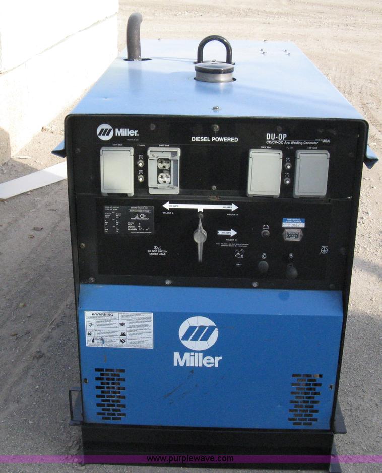 image for item A4496 2000 Miller DU-OP portable arc welder/generator