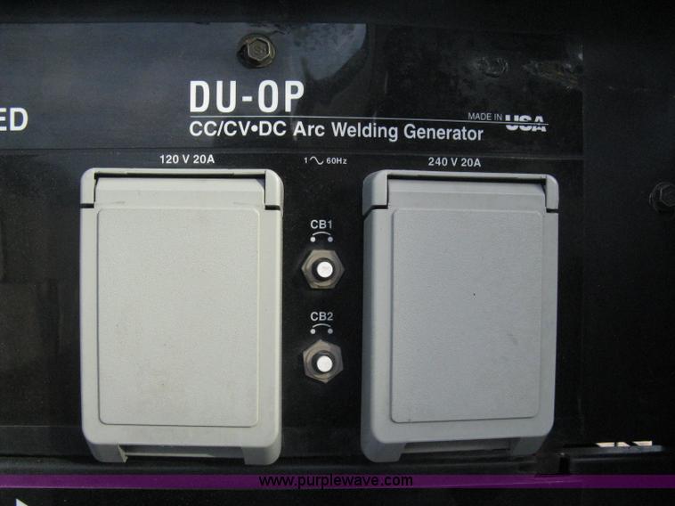 image for item A4496 2000 Miller DU-OP portable arc welder/generator