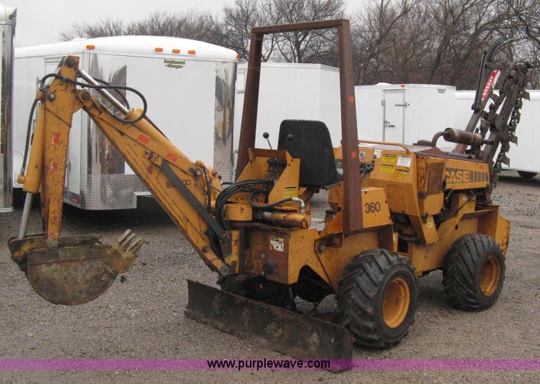 image for item A6015 Case 360 articulating trencher with backhoe attachment