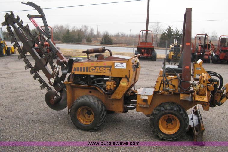 image for item A6015 Case 360 articulating trencher with backhoe attachment
