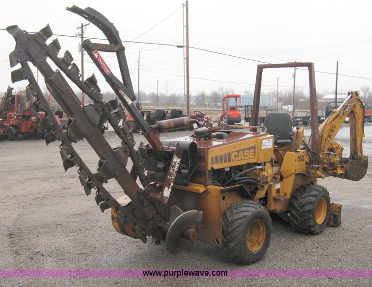 image for item A6015 Case 360 articulating trencher with backhoe attachment