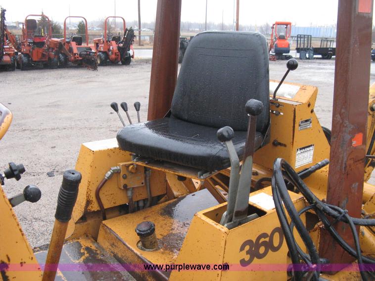 image for item A6015 Case 360 articulating trencher with backhoe attachment