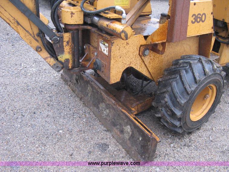 image for item A6015 Case 360 articulating trencher with backhoe attachment