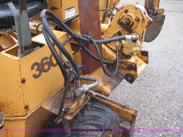 image for item A6015 Case 360 articulating trencher with backhoe attachment