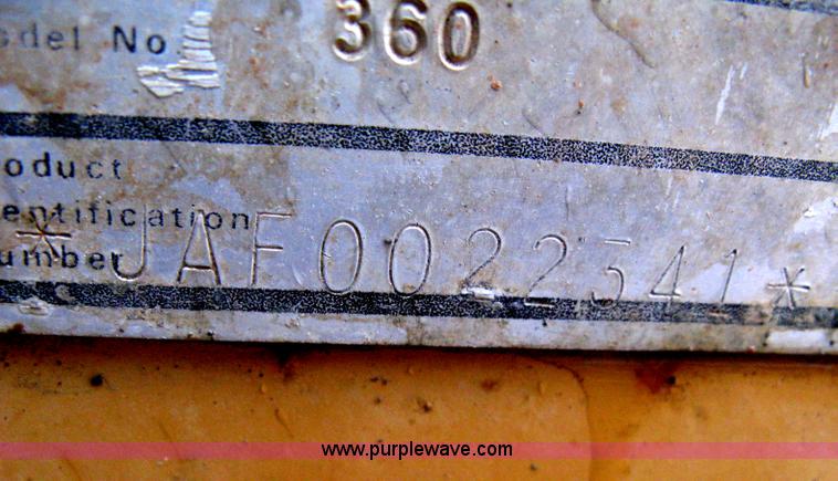 image for item A6015 Case 360 articulating trencher with backhoe attachment