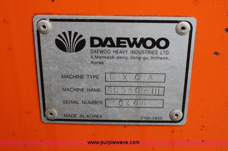image for item A6577 1998 Daewoo Solar SL330-III excavator