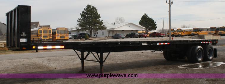 image for item A6578 1978 Miller 40' flatbed trailer