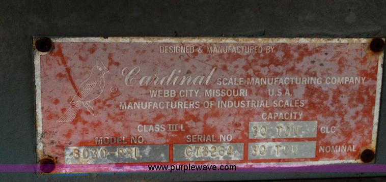 image for item B2142 Cardinal PRL 60 ton portable tandem scales