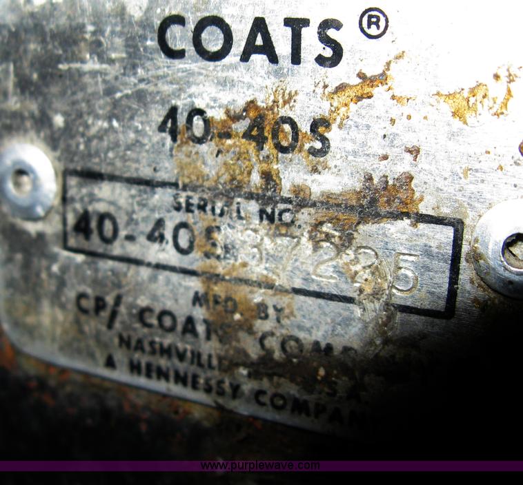 image for item B9652 Coats 40-40SA tire machine