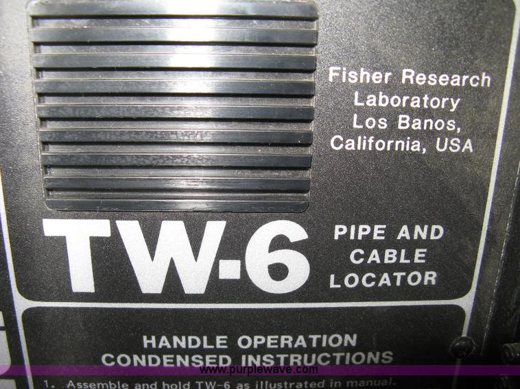image for item B9653 Fisher m-scope TW-6 pipe and cable locator